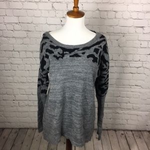 Leopard Print Long Sweater